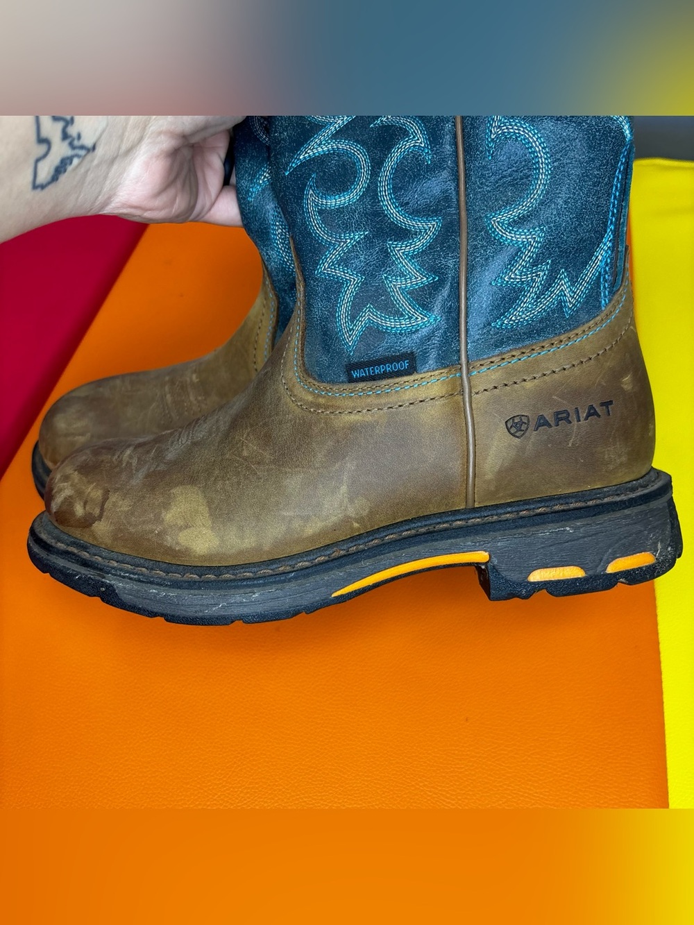 Ariat Women's WorkHog H2O Waterproof Work Boots Size 8B - Picture 8 of 13
